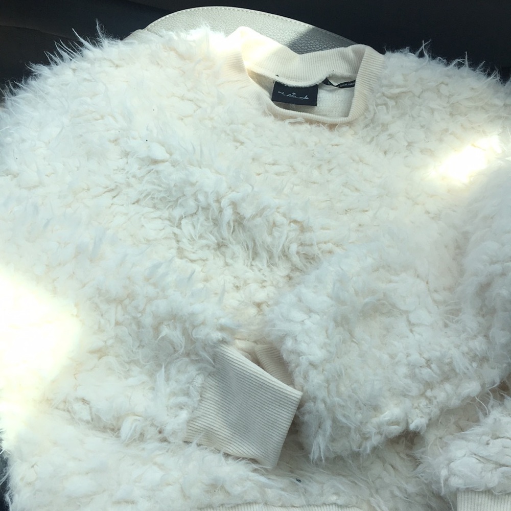 Out from Under crew neck fuzzy sweater